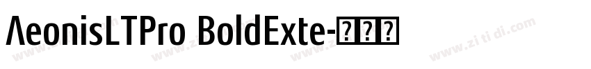 AeonisLTPro BoldExte字体转换